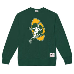 Green Bay Packers Mitchell & Ness Basic Fleece Pullover Sweatshirt