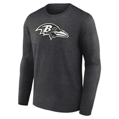 Baltimore Ravens Personalized Name & Number Monochrome Long Sleeve T-Shirt