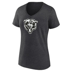 Chicago Bears Women's Personalized Name & Number Monochrome V-Neck Long Sleeve T-Shirt