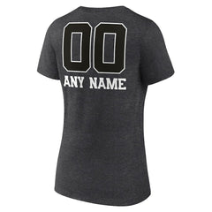 Dallas Cowboys Women's Personalized Name & Number Monochrome V-Neck Long Sleeve T-Shirt