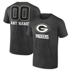Green Bay Packers Personalized Name & Number Monochrome T-Shirt