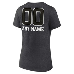Green Bay Packers Women's Personalized Name & Number Monochrome V-Neck Long Sleeve T-Shirt