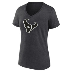 Houston Texans Women's Personalized Name & Number Monochrome V-Neck Long Sleeve T-Shirt
