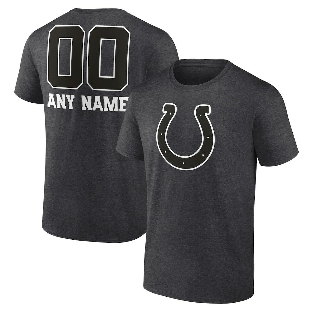 Indianapolis Colts Personalized Name & Number Monochrome T-Shirt