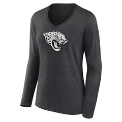 Jacksonville Jaguars Women's Personalized Name & Number Monochrome V-neck T-Shirt