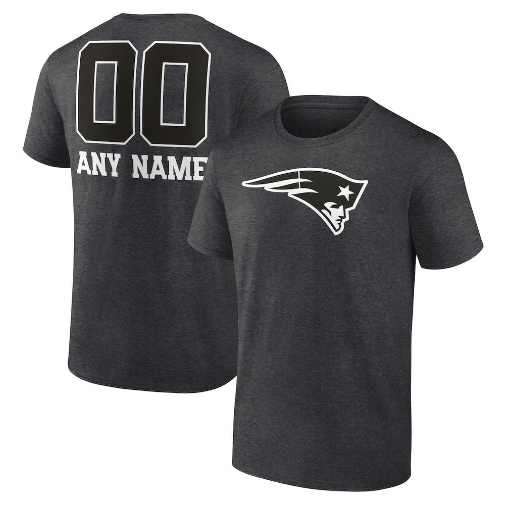 New England Patriots Personalized Name & Number Monochrome T-Shirt