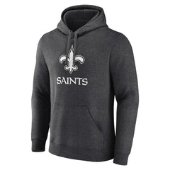New Orleans Saints Personalized Name & Number Monochrome Pullover Hoodie