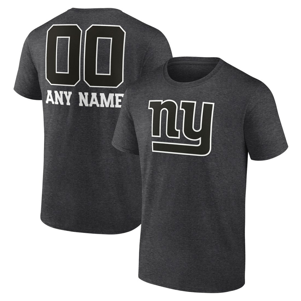 New York Giants Personalized Name & Number Monochrome T-Shirt