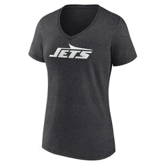 New York Jets Women's Personalized Name & Number Monochrome V-Neck Long Sleeve T-Shirt