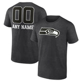 Seattle Seahawks Personalized Name & Number Monochrome T-Shirt