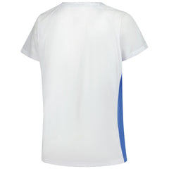 Detroit Lions Fanatics Women's Plus Size Glitter Lace-Up V- Neck T-Shirt