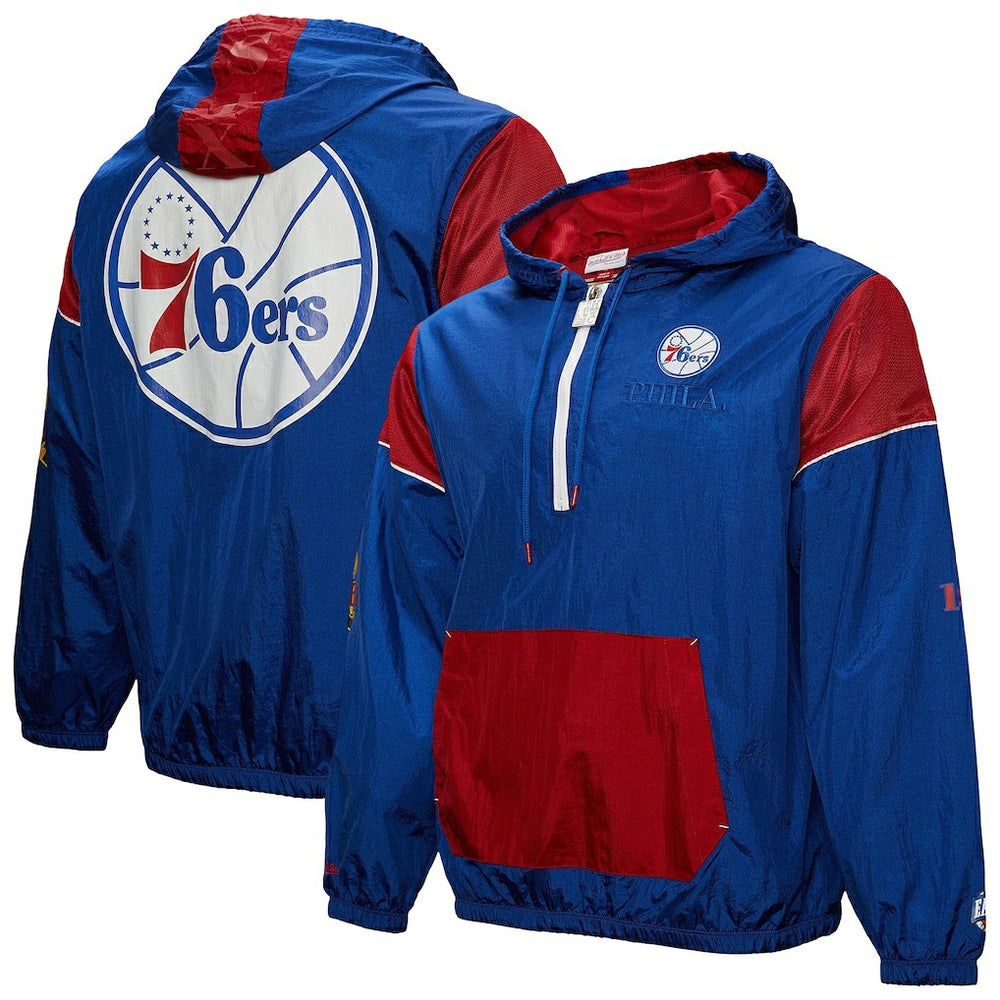 Philadelphia 76ers Unisex Hardwood Classics Team OG 3.0 Anorak Half-Zip Windbreaker Jacket Online