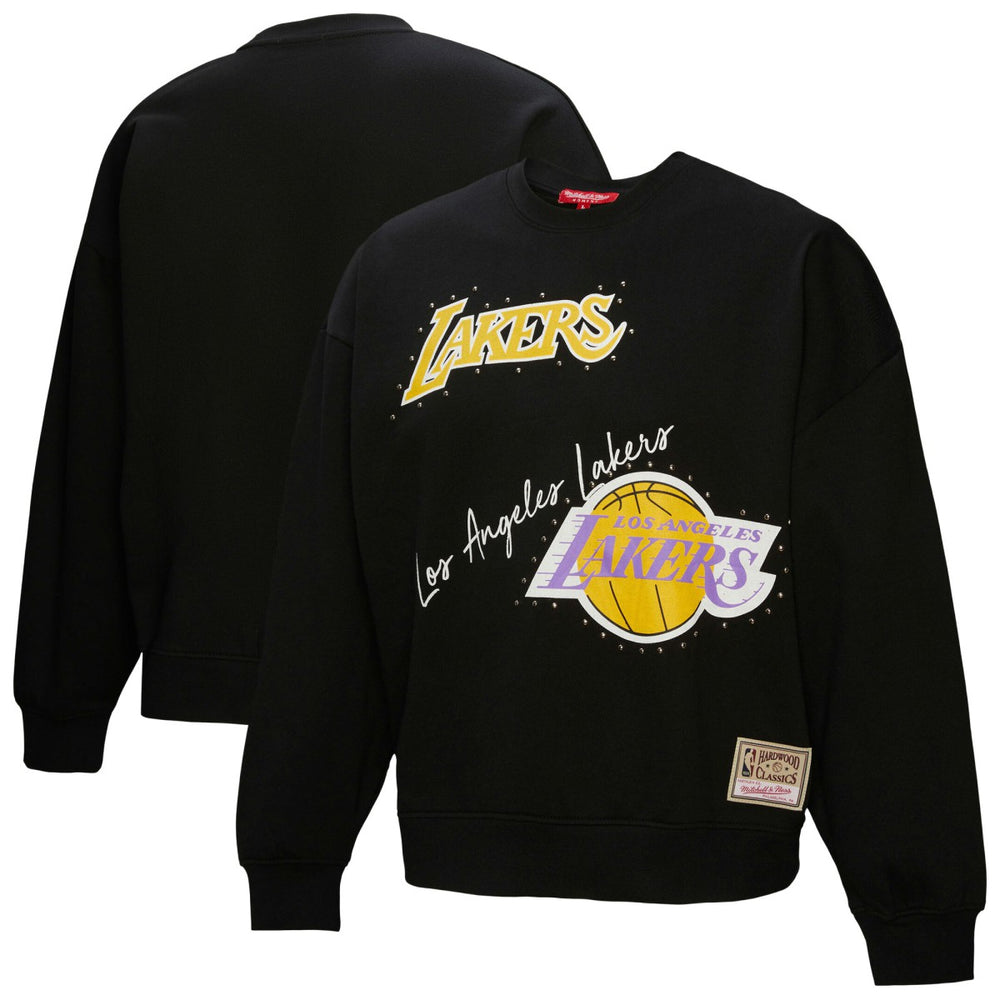 Los Angeles Lakers Women's Hardwood Classics Home Team Pullover Sweatshirt Discount