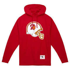 Tampa Bay Buccaneers Mitchell & Ness Helmet Logo Vintage Pullover Hoodie