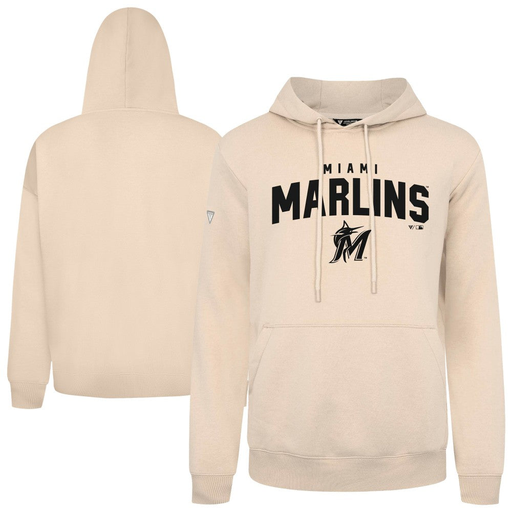 Miami Marlins Levelwear Podium Team Arch Pullover Hoodie | MLB Outlet