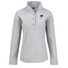 Buffalo Bills Cutter & Buck Women's Hunts Point Eco Half-Snap Sweatshirt