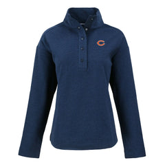 Chicago Bears Cutter & Buck Women's Hunts Point Eco Half-Snap Sweatshirt