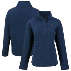 Detroit Lions Cutter & Buck Women's Hunts Point Eco Half-Snap Sweatshirt