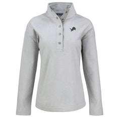 Detroit Lions Cutter & Buck Women's Hunts Point Eco Half-Snap Sweatshirt