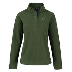 Detroit Lions Cutter & Buck Women's Hunts Point Eco Half-Snap Sweatshirt