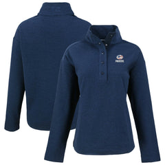 Green Bay Packers Cutter & Buck Women's Hunts Point Eco Half-Snap Sweatshirt