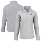 San Francisco 49ers Cutter & Buck Women's Hunts Point Eco Half-Snap Sweatshirt