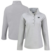 Washington Commanders Cutter & Buck Women's Hunts Point Eco Half-Snap Sweatshirt