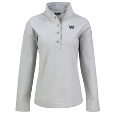 Washington Commanders Cutter & Buck Women's Hunts Point Eco Half-Snap Sweatshirt
