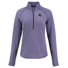 Baltimore Ravens Cutter & Buck Women's Peshastin Eco Fleece Recycled Tri-Blend Raglan Half-Zip Jacket