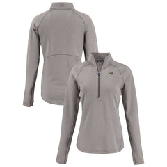 Baltimore Ravens Cutter & Buck Women's Peshastin Eco Fleece Recycled Tri-Blend Raglan Half-Zip Jacket