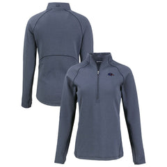Baltimore Ravens Cutter & Buck Women's Americana Peshastin Eco Fleece Recycled Tri-Blend Raglan Half-Zip Jacket