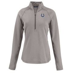 Indianapolis Colts Cutter & Buck Women's Peshastin Eco Fleece Recycled Tri-Blend Raglan Half-Zip Jacket