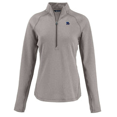Cincinnati Bengals Cutter & Buck Women's Americana Peshastin Eco Fleece Recycled Tri-Blend Raglan Half-Zip Jacket