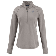 Detroit Lions Cutter & Buck Women's Peshastin Eco Fleece Recycled Tri-Blend Raglan Half-Zip Jacket
