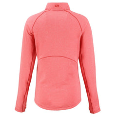Kansas City Chiefs Cutter & Buck Women's Peshastin Eco Fleece Recycled Tri-Blend Raglan Half-Zip Jacket
