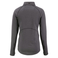 Detroit Lions Cutter & Buck Women's Peshastin Eco Fleece Recycled Tri-Blend Raglan Half-Zip Jacket