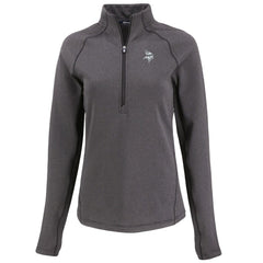 Minnesota Vikings Cutter & Buck Women's Peshastin Eco Fleece Recycled Tri-Blend Raglan Half-Zip Jacket