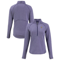 Minnesota Vikings Cutter & Buck Women's Peshastin Eco Fleece Recycled Tri-Blend Raglan Half-Zip Jacket