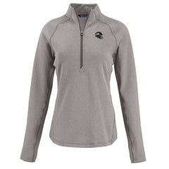 Seattle Seahawks Cutter & Buck Women's Peshastin Eco Fleece Recycled Tri-Blend Raglan Half-Zip Jacket