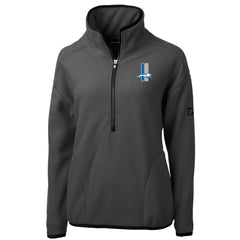Detroit Lions Cutter & Buck Women's Historic Cascade Eco Sherpa Fleece Half-Zip Jacket