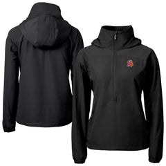 Tampa Bay Buccaneers Cutter & Buck Women's Charter Eco Recycled Half-Zip Hooded Anorak Jacket