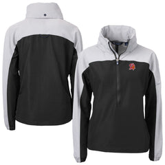 Tampa Bay Buccaneers Cutter & Buck Women's Charter Eco Recycled Half-Zip Hooded Anorak Jacket