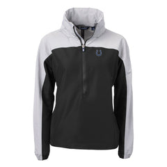Indianapolis Colts Cutter & Buck Women's Charter Eco Recycled Half-Zip Hooded Anorak Jacket