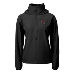 Washington Commanders Cutter & Buck Women's Charter Eco Recycled Half-Zip Hooded Anorak Jacket