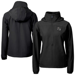 Atlanta Falcons Cutter & Buck Women's Charter Eco Recycled Half-Zip Hooded Anorak Jacket