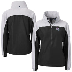 Buffalo Bills Cutter & Buck Women's Charter Eco Recycled Half-Zip Hooded Anorak Jacket