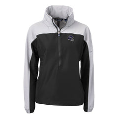 Minnesota Vikings Cutter & Buck Women's Charter Eco Recycled Half-Zip Hooded Anorak Jacket