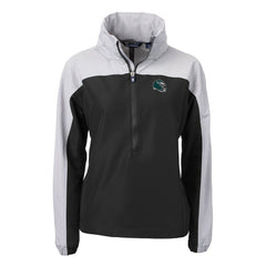 Philadelphia Eagles Cutter & Buck Women's Charter Eco Recycled Half-Zip Hooded Anorak Jacket