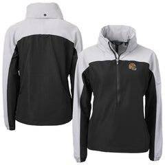 San Francisco 49ers Cutter & Buck Women's Charter Eco Recycled Half-Zip Hooded Anorak Jacket