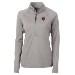 Chicago Bears Cutter & Buck Women's Adapt Eco Knit Stretch Recycled Raglan Half-Zip Top